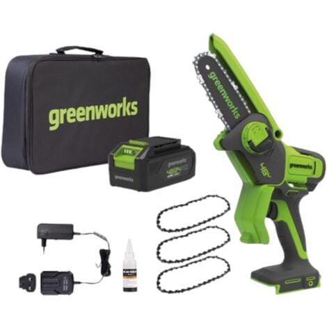 Kit sega potatrice a batteria 48V con borsa e 3 catene di ricambio G48MCS10XK2