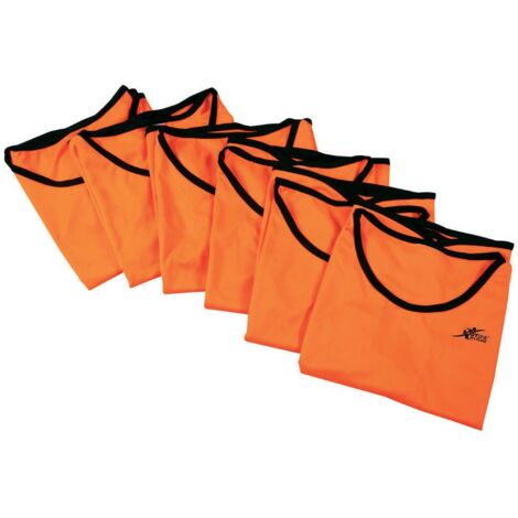 Kit sei pettorine arancioni per il gioco del calcio