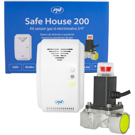 Kit sensore e elettrovalvola PNI Safe House 200 3/4 Pollici