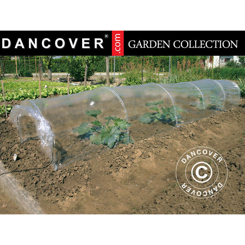 Dancover - Kit serre tunnel, 0,65x3x0,45m, Transparent - Transparent