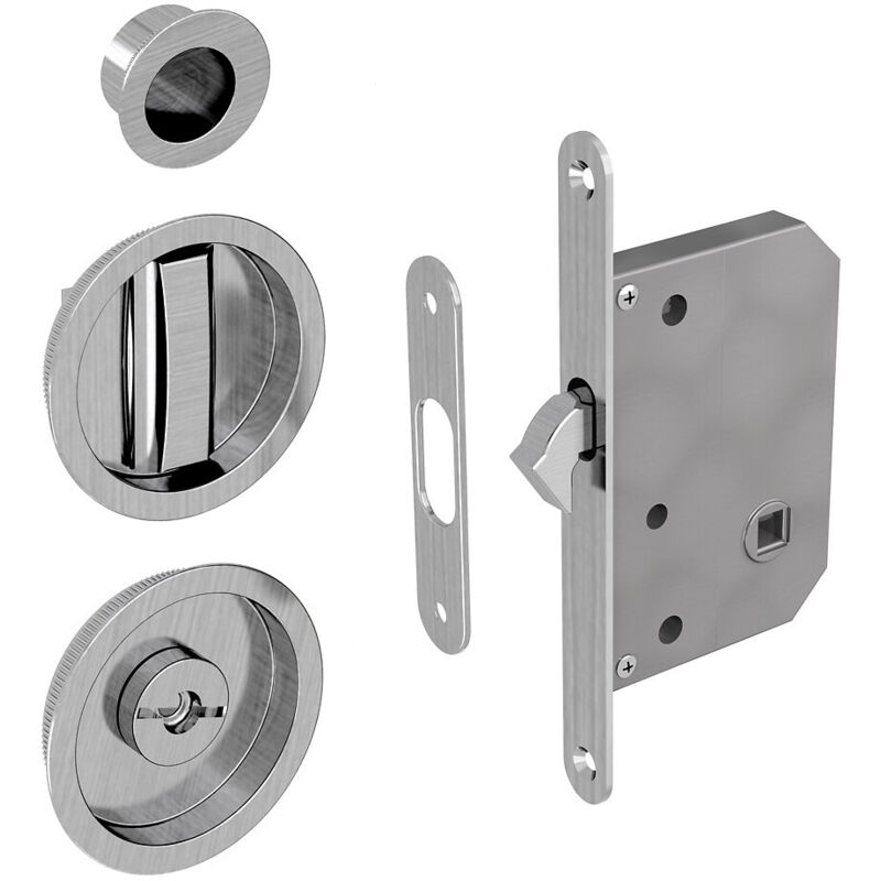 Poignée De Porte Ronde Avec Serrure Intégrée Castorama