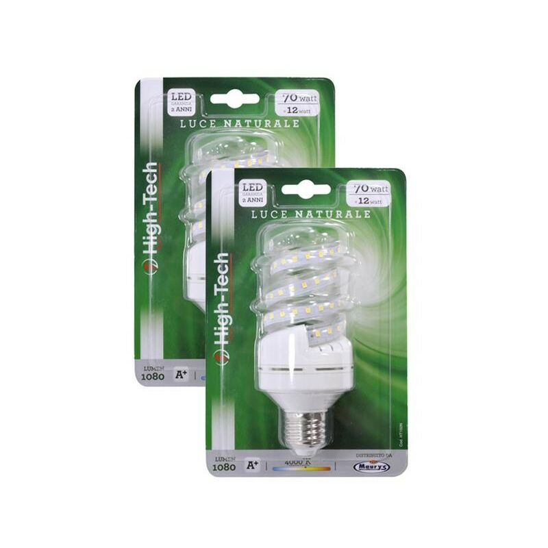 Kit Set 2 Pz High-Tech Lampada Led Spirale E27 12w...