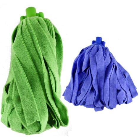 KIT SET 2 PZ MAURY'S MOP STRIZZO PIU' IN MICROFIBRA COLORI ASSORTITI 180 GR