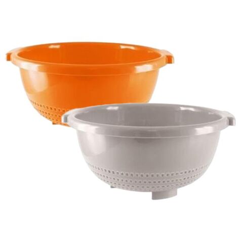 KIT SET 2 PZ MAURY'S SCOLAPASTA IN PLASTICA COLORATO MARE 26CM CHIC
