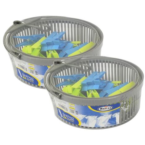 KIT SET 2PZ MAURY'S CESTINO CLIPPÌ PORTAMOLLETTE APPENDIBILE CON