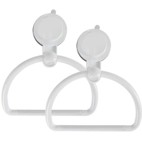 KIT SET 2PZ MAURY'S STRONG ANELLO PORTA ASCIUGAMANI A VENTOSA PER BAGNO