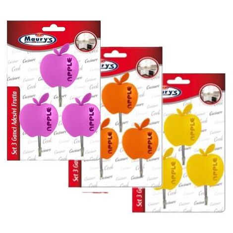 KIT SET 3 PZ MAURY'S SET 3 GANCI ADESIVI APPLE