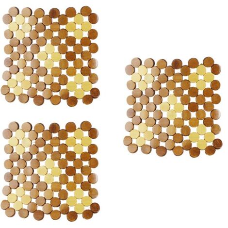 KIT SET 3 PZ SOTTOPENTOLA BAMBOO 18X18 CM