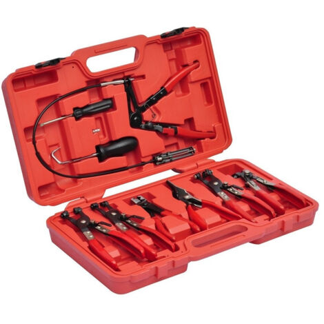 Kit Set 9 Pinces Pour Colliers De Serrage Auto Montage Démontage Colliers De Serrage Auto