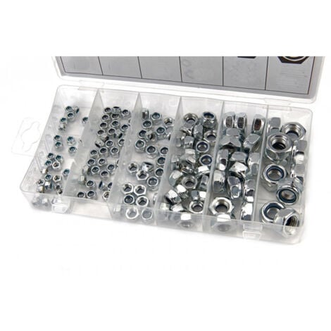 KIT SET ASSORTIMENTO DADI AUTOBLOCCANTI DADO 146pz M4-5-6-8-10-12 CONDOR