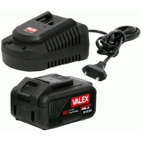 Kit set batteria 18v 3,0 ah e caricabatteria 17a valex one all 1997559