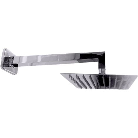 Kit set Doccia Braccio Doccia Cm 30 Con Soffione Doccia Quadrato 20 X 20