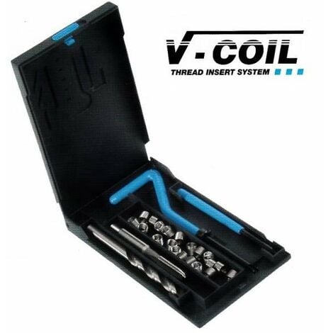 KIT SET HELICOIL RIPRISTINA RIPARAZIONE FILETTI ROVINATI FERMEC V-COIL M 4 x 0,7