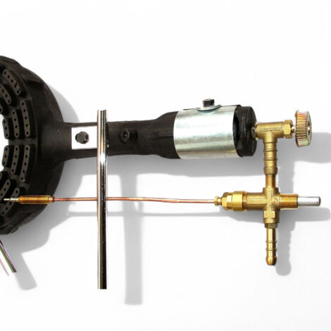 Kit sicurezza fornellone gas universale termocoppia e rubinetto valvola compatibile per uso pro-loco 150 cm