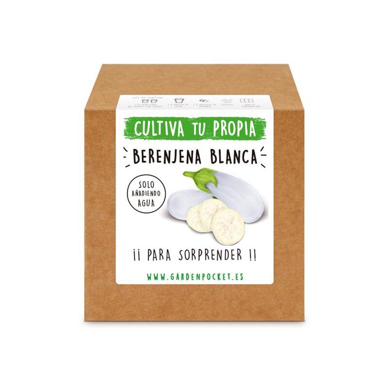 

Kit siembra Berenjena Blanca - Garden Pocket
