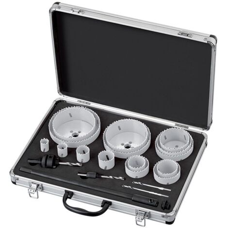 Kit sierra corona industrial estuche 21 piezas para taladro Fervi 0712/010