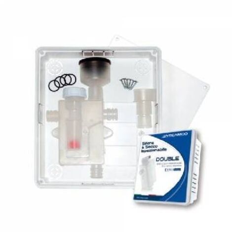 KIT SIFONE A SECCO  DOUBLE Misura: mm 204 x 239 x 57