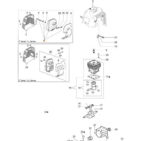 KIT SILENCIEUX ORIGINAL EMAK 61330126R
