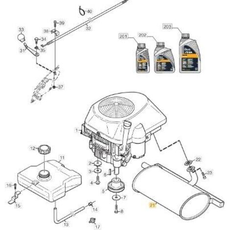 KIT SILENCIEUX ORIGINAL STIGA - 1134-6719-01