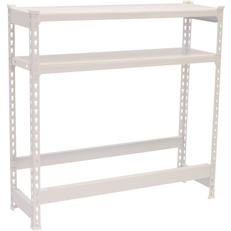 Simonrack - Botellero metálico simonclick de 3 estantes (100x100x30cm) blanco