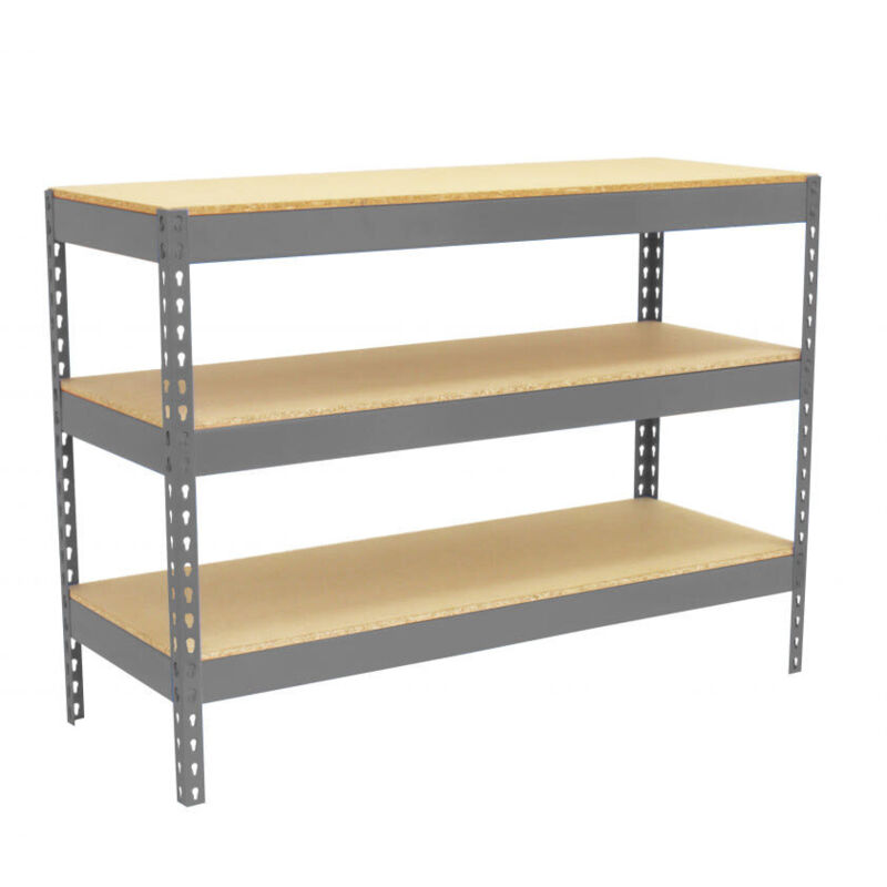 Simonrack Table de travail gris et bois robuste 1510 mm Simonrack Table de travail gris et bois robuste 1510 mm