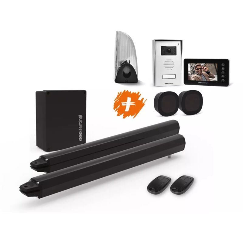 Scs Sentinel - Kit motorisation portail avec interphone vidéo filaire, SimplyOpen 1 Integral
