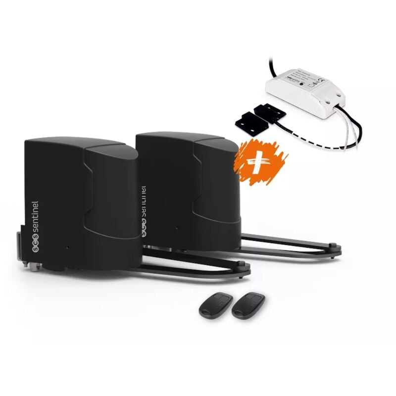 Kit motorisation portail avec module récepteur connecté, SimplyOpen 2+WiFiGate - Scs Sentinel