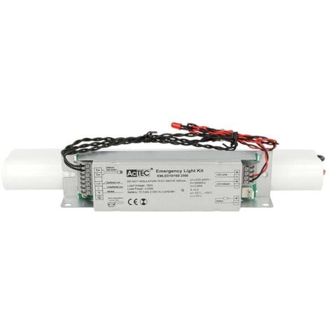Kit Sistema Di Emergenza Led Voltaggio Costante Per Tubo Led Lampada Led 220V Fino a 20W 3 Ore