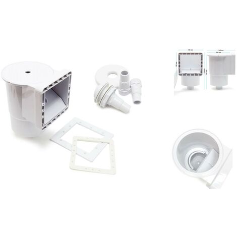 Kit skimmer piscine à sceller - Ouverture 15 x 14cm