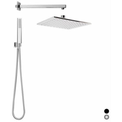 KIT SOFFIONE DOCCIA QUADRATO SEVEN Cromo