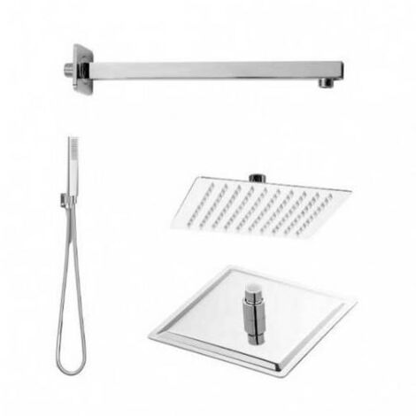 KIT SOFFIONE DOCCIA RESTYLING SMART- QUADRATO Cromo Lucido