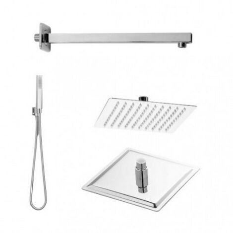 Kit soffione doccia restyling smart- quadrato  Cromo LucidoMETAF
