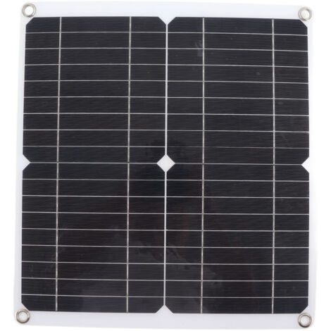 Kit Solaire 20W 12V Monocristallin IP65 Étanche avec Régulateur de Charge 10A pour Camping et Bateau