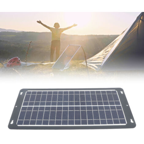 Kit Solaire 30W avec Connecteur OBD, Panneau Portable à Cellules Monocristallines Haute Performance pour Camping et Voyage