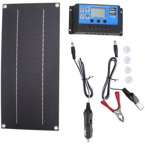 Kit Solaire 600W 18V avec Contrôleur de Charge 100A pour Batterie - Équipement d'Extérieur et Agricole