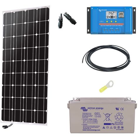Kit solaire autonome 100w - 12v monocristallin