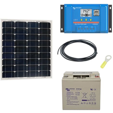 Kit solaire autonome 50w - 12v monocristallin
