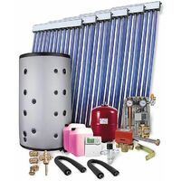 Kit solaire pour ECS et chauffage 12,30 m² surface de collecteurs brute avec réservoir 800L