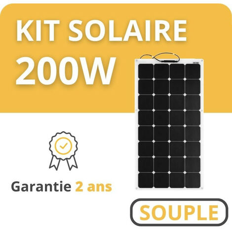 Kit Solaire Souple - 12V - Camping Car / Bateau / Tiny House 200W