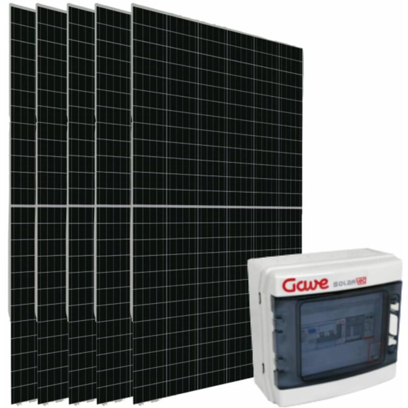 

Kit Solar 5 paneles de 410W, 5 microinversores, genera hasta 2KW DSK Solar