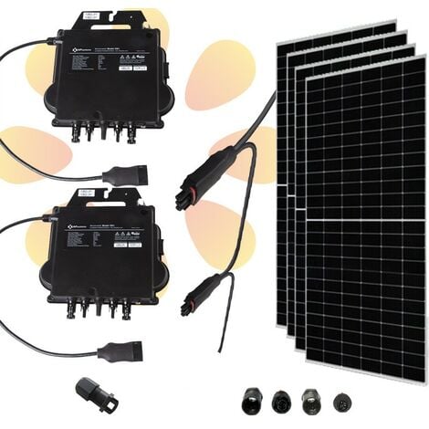 Kit solar autoconsumo 2020W con microinversores fotovoltaicos DS3-H 960W de Apsystems
