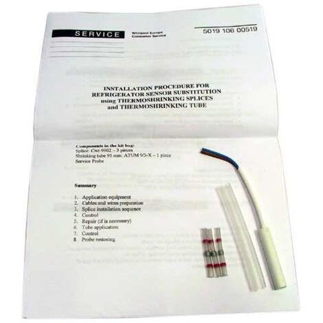 Kit sonde de température pour Réfrigérateur, Congélateur WHIRLPOOL 481231018846