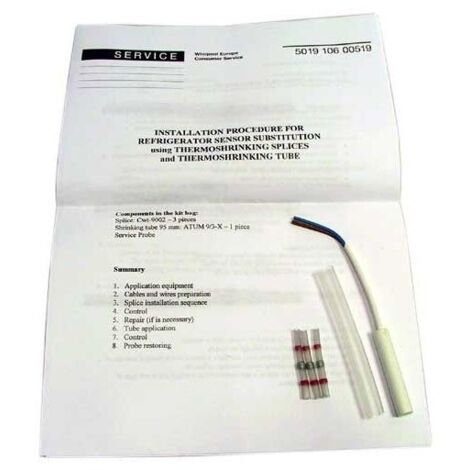 KIT SONDE DE TEMPERATURE pour refrigerateur WHIRLPOOL