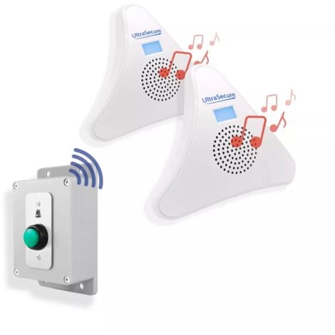 Sonnette, carillon de sonnette filaire Durable 12V pour système de contrôle  d'accès de sécurité à domicile de bureau avec volume de 120 décibels, 8,7