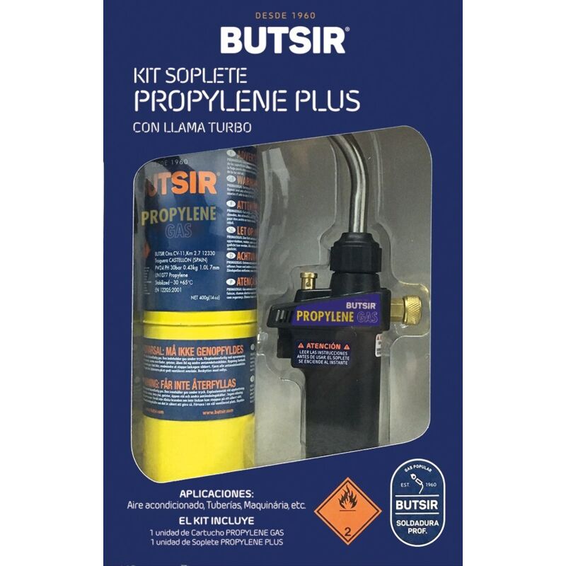 Cannello BUTSIR propilene Plus + cartuccia da 400g