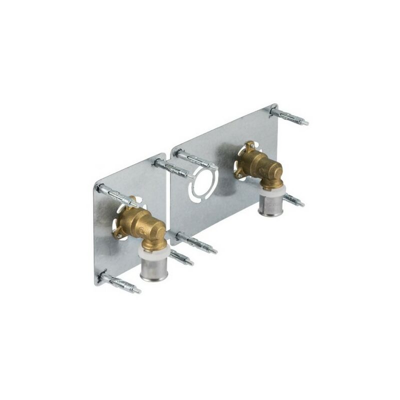 Kit de sortie de cloison 20mmx2 F1/2'' entraxe 150mm - COMISA - MU08590KT020