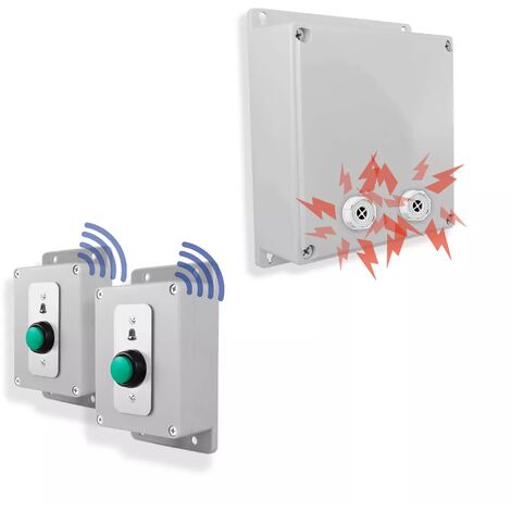 Kit sos panique sans-fil 2 sirènes - Haute-résistance / 800m / 2 boutons autonomes piles (PROTECT 800)