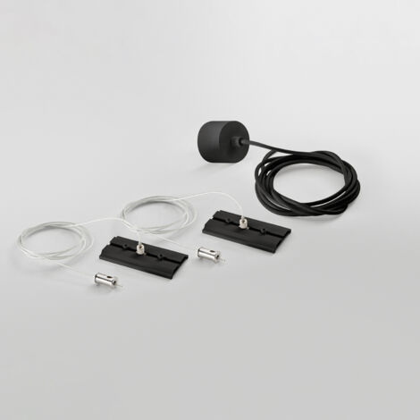 Kit Sospensione Grid Nero 200Cm