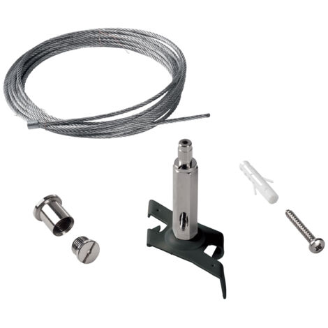 Kit Sospensione Senza Rosone Link Metallo Nero 3M