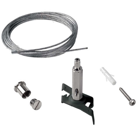 Kit Sospensione Senza Rosone Link Metallo Nero 5M